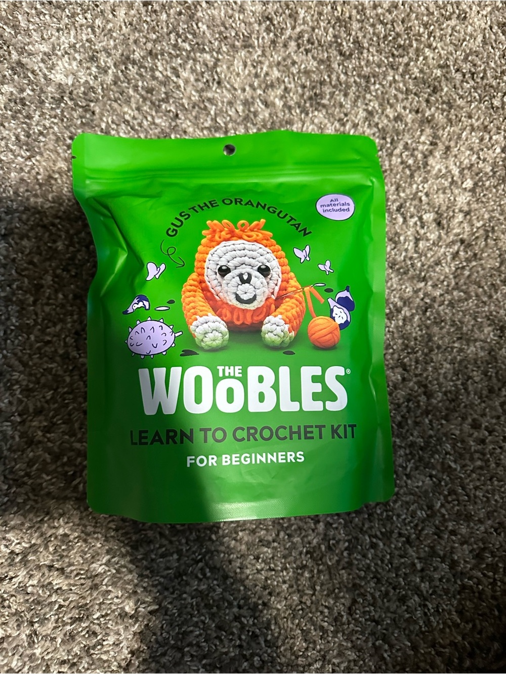The Woobles Gus the Orangutan Crochet Kit